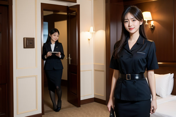 濟南快捷酒店定做服務員工裝